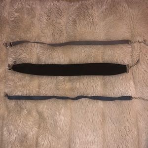 American Eagle Choker Set, Blue, Black, and Red OS